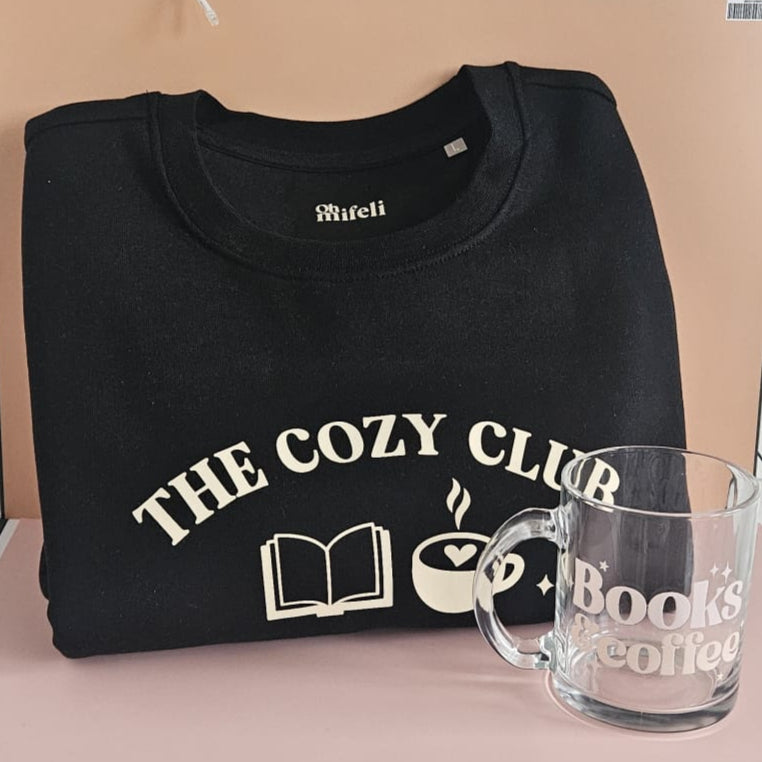 Sweater The Cozy Team, 80 % Baumwolle 20 % Polyester, nachhaltig, kuschelig, Geschenk für gemütliche Tage