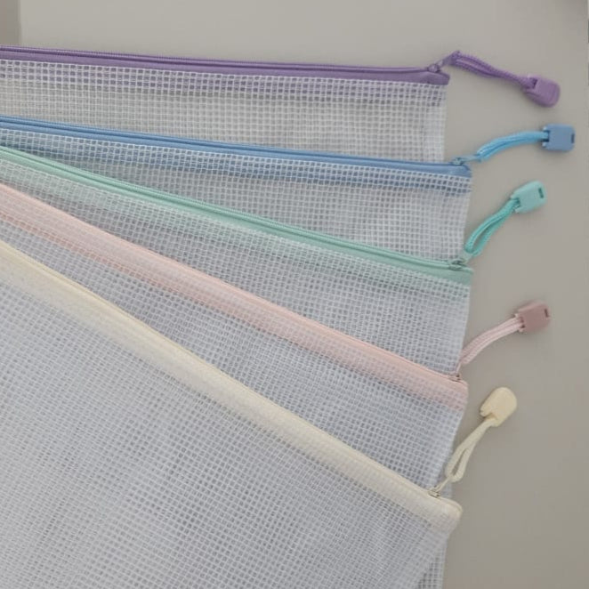 Aufbewahrungsbeutel in Pastellfarben für Sonnencreme und Accessoires