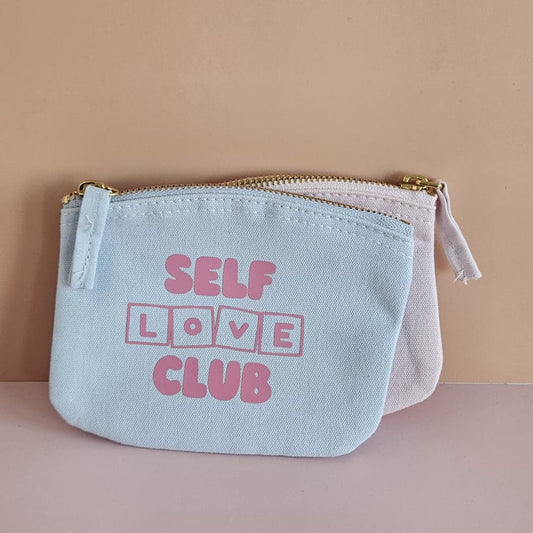 Kleine Make-up Tasche Self Love Club handmade