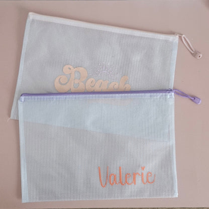 Aufbewahrungsbeutel in Pastellfarben für Sonnencreme und Accessoires