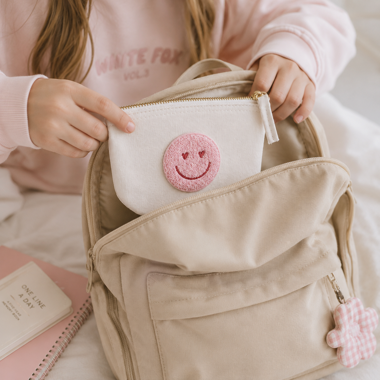 Smiley Täschchen - Kosmetiktasche