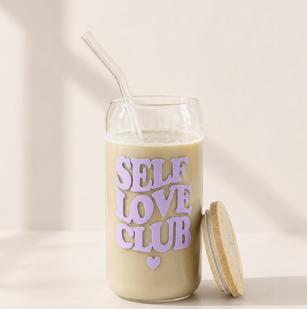 Self Love Club Iced Coffee Glas