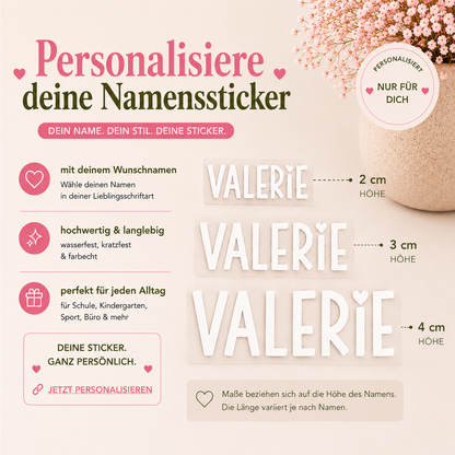 Personalisierter Namenssticker
